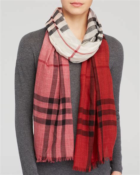 burberry ombre gauze scarf|The Burberry Scarf .